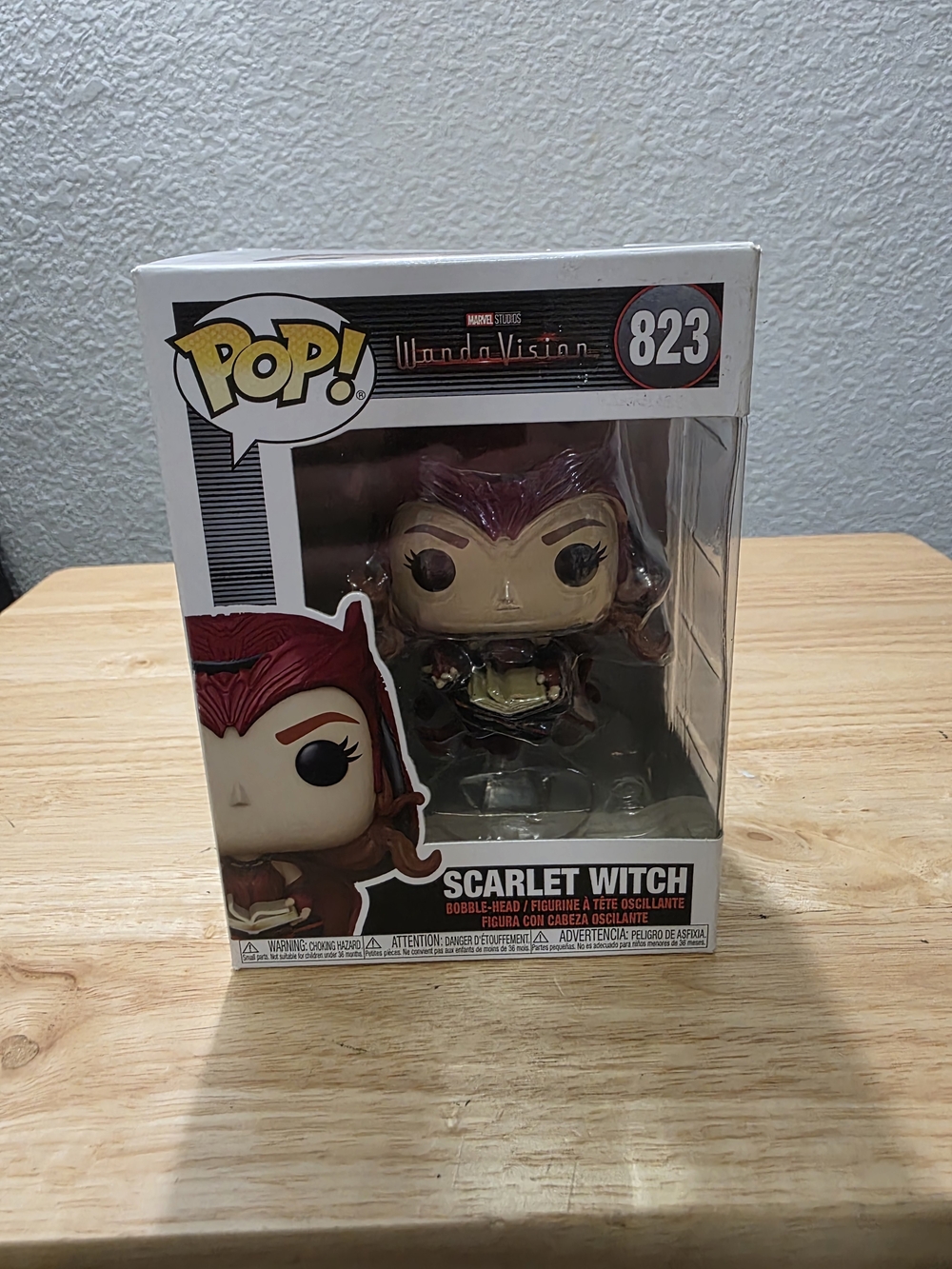 Funko Marvel WandaVision Scarlet Witch POP! 823 Vinyl Bobblehead Boxed
